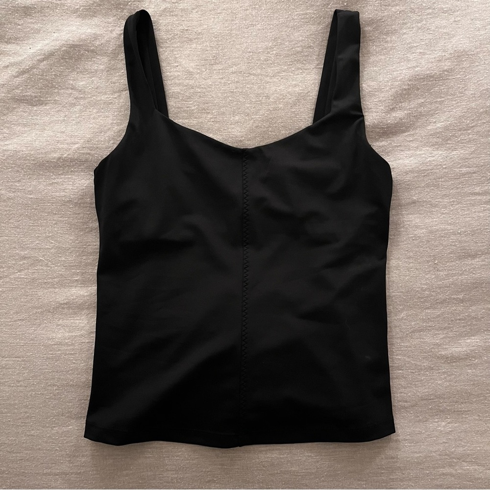 Carbon38 ZigZag Scoop Tank, Black, Size Small